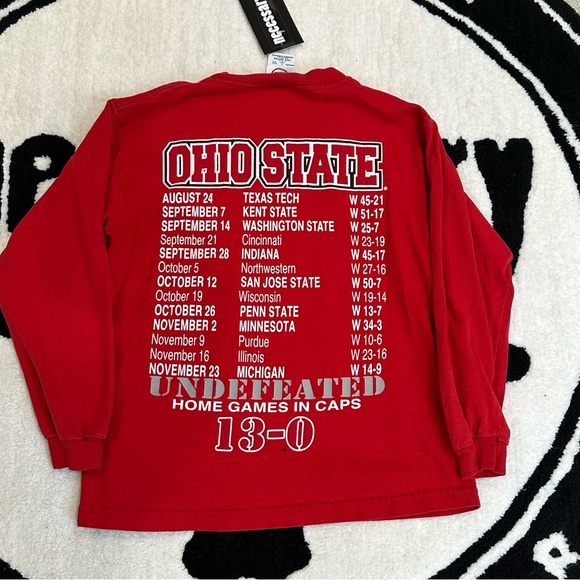 Vintage 2002 Ohio State Buckeyes Football Big Ten Champs Graphic Long Sleeve - Picture 2 of 8